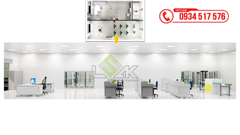 Thiết kế phòng lab Nhà máy Công ty TNHH Trelleborg Sealing Solutions Việt Nam