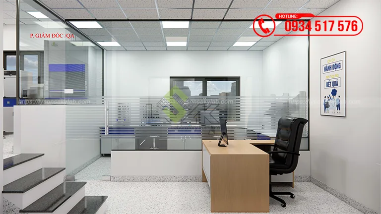 Thiết kế phòng lab QC Nhà máy chế biến sữa Công ty Cổ phần Sữa Thông Thuận