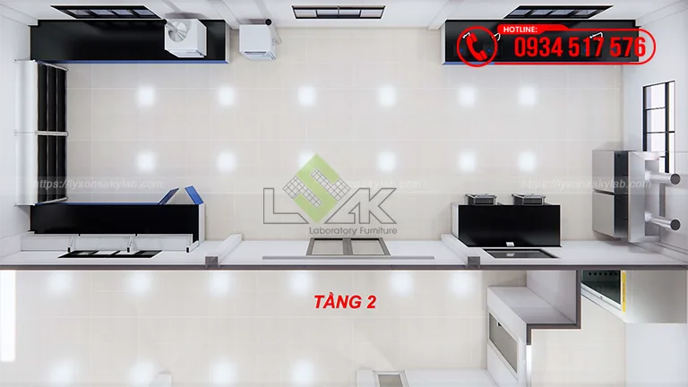 Thiết kế phòng lab nhà máy sản xuất hóa chất Công ty TNHH Loop Power (Giai đoạn 2)