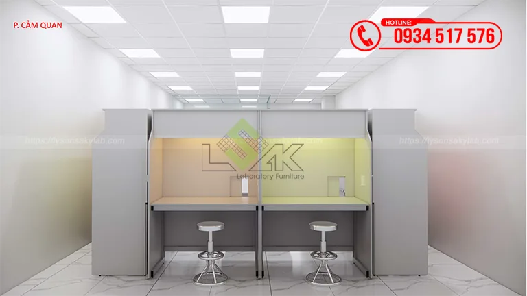 Thiết kế phòng lab cảm quan Trường Đại học Quy Nhơn