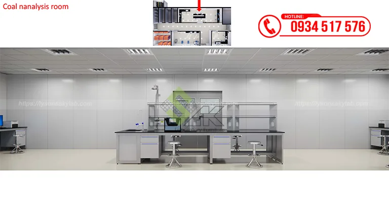 Thiết kế phòng lab Nhà máy Nhiệt điện BOT Vân Phong 1