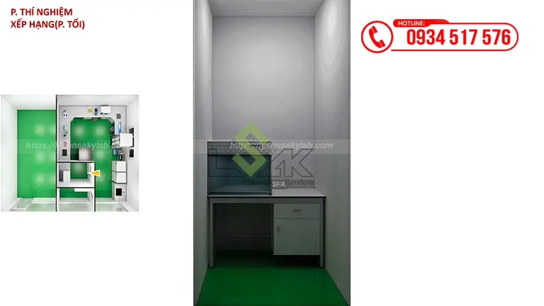 Thiết kế phòng lab QC Công ty TNHH Hisheng Luggage And Garment Accessory