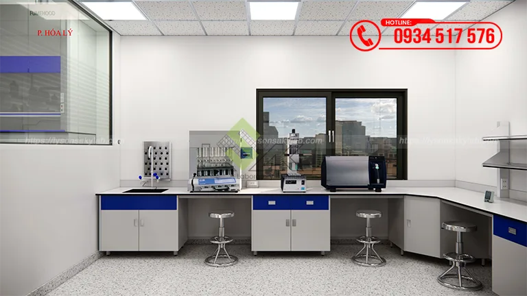 Thiết kế phòng lab QC Nhà máy chế biến sữa Công ty Cổ phần Sữa Thông Thuận