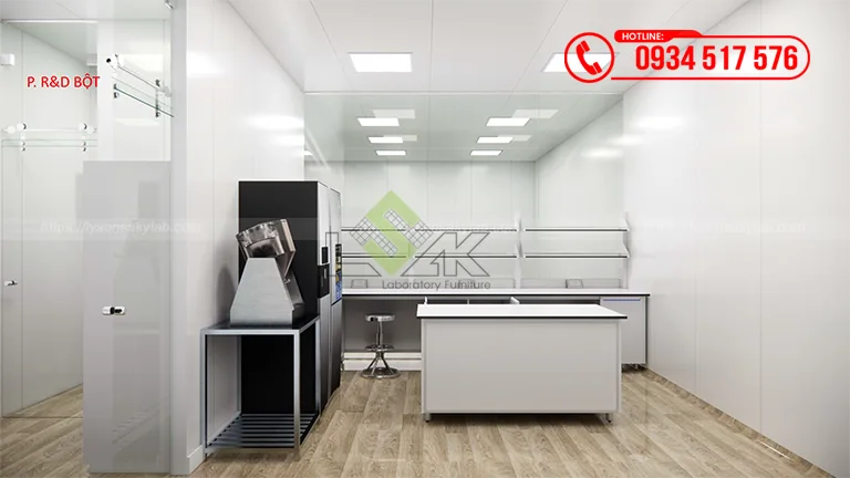 Thiết kế phòng lab R&D bột Công ty Cổ Phần Sữa VitaDairy Việt Nam