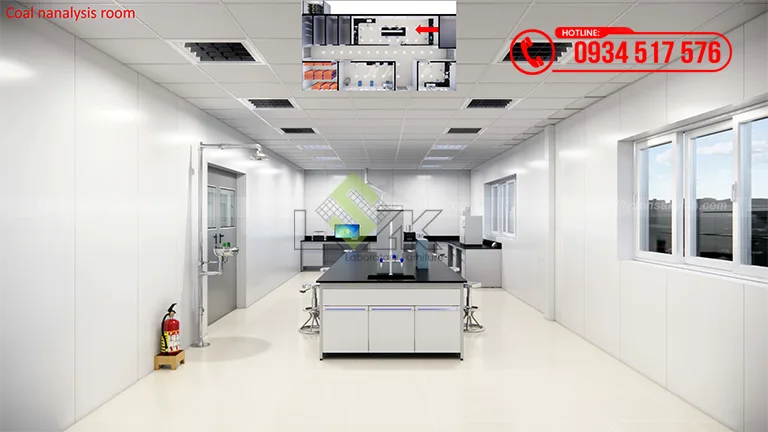 Thiết kế phòng lab Nhà máy Nhiệt điện BOT Vân Phong 1