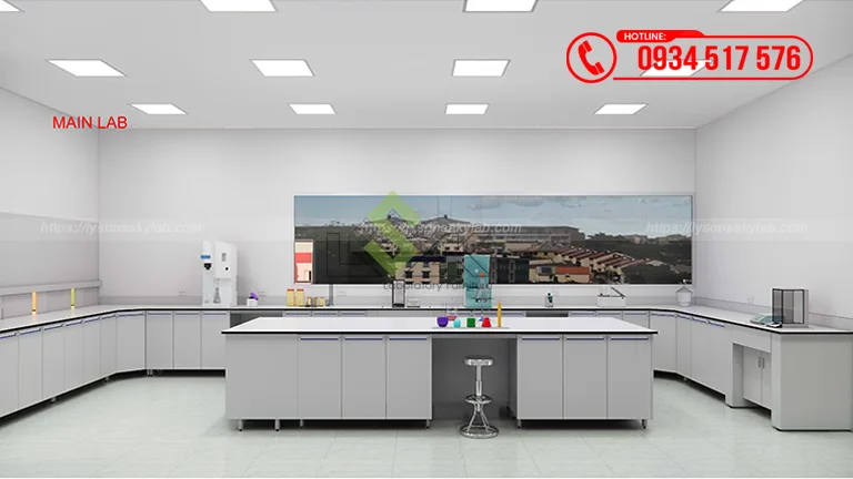 Bàn làm việc phòng thí nghiệm Thiết kế phòng lab Nhà máy sữa và Đồ uống giải khát từ sữa DenEast (Giai đoạn 2) Trung tâm khơi nguồn sáng tạo Bloom