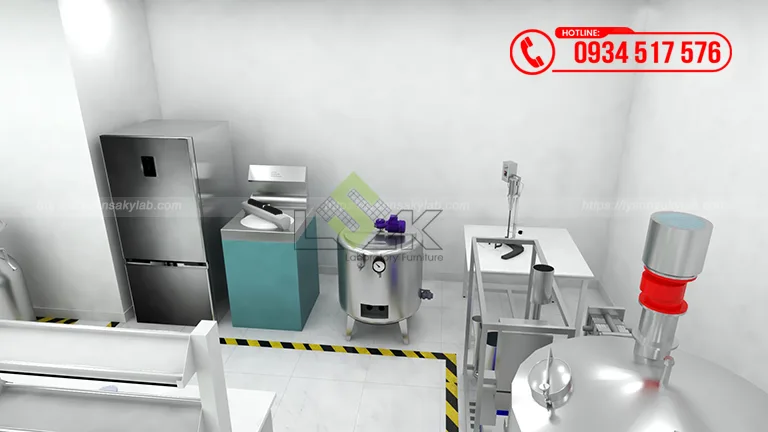 Thiết kế phòng lab Công ty Cổ phần Acecook Việt Nam