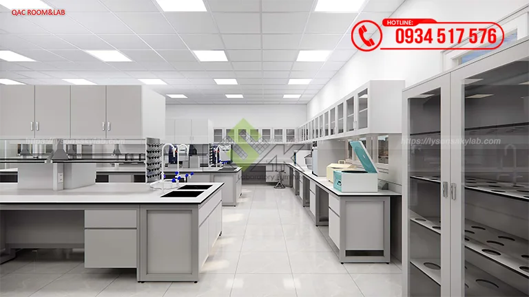 Thiết kế phòng lab QA, QC Nhà máy sữa Công ty Cổ phần Sữa Đà Lạt (Dalatmilk) giai đoạn 2
