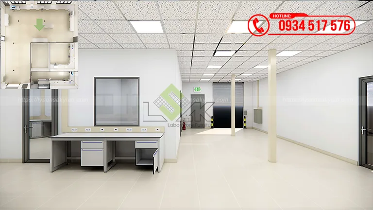 Thiết kế phòng lab QC Nhà máy Công ty TNHH Kurz Việt Nam