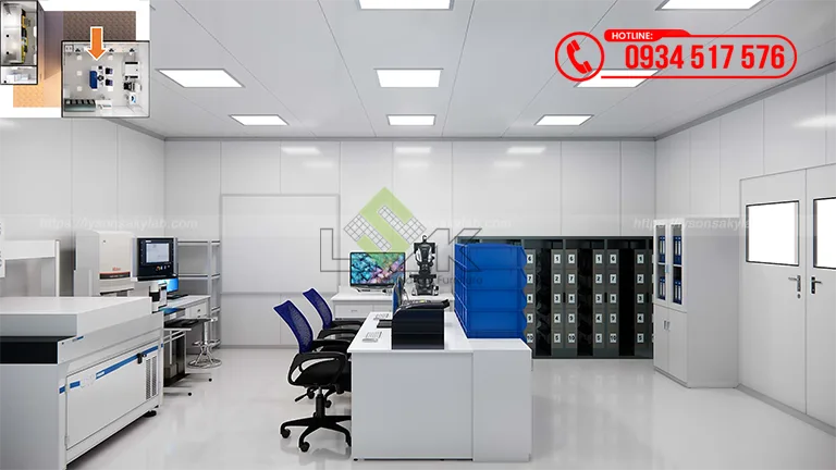 Thiết kế phòng lab Nhà máy Công ty TNHH Trelleborg Sealing Solutions Việt Nam