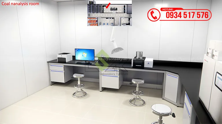 Thiết kế phòng lab Nhà máy Nhiệt điện BOT Vân Phong 1