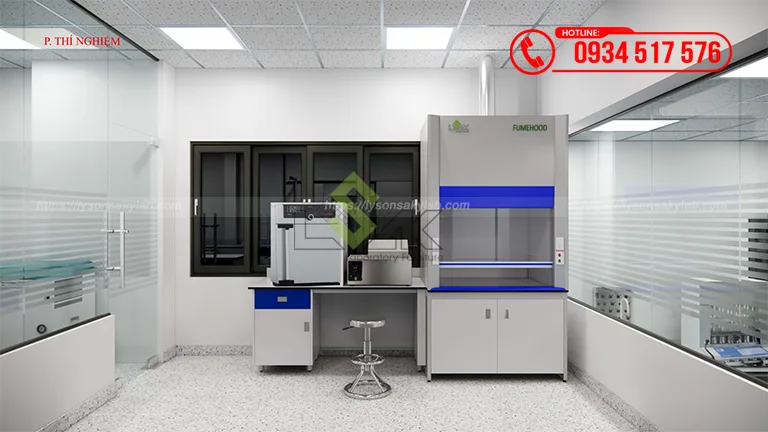 Thiết kế phòng lab QC Nhà máy chế biến sữa Công ty Cổ phần Sữa Thông Thuận