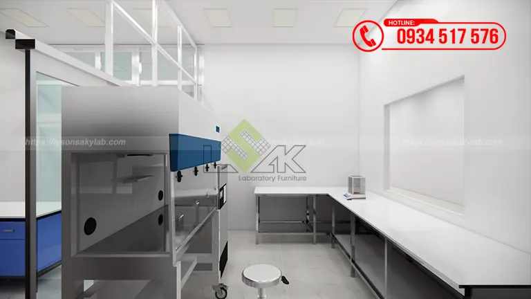 Thiết kế phòng lab kiểm nghiệm sữa và các sản phẩm từ sữa Công ty Cổ Phần Lothamilk