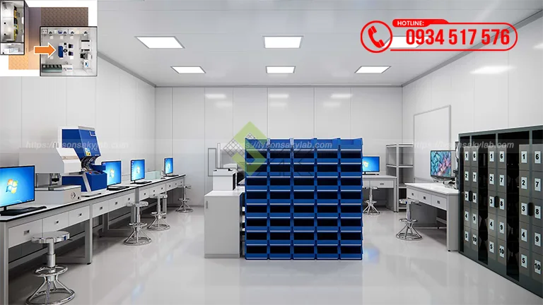 Thiết kế phòng lab Nhà máy Công ty TNHH Trelleborg Sealing Solutions Việt Nam
