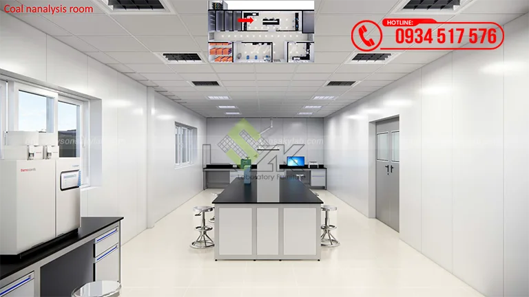 Thiết kế phòng lab Nhà máy Nhiệt điện BOT Vân Phong 1
