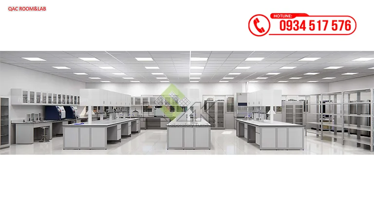 Thiết kế phòng lab QA, QC Nhà máy sữa Công ty Cổ phần Sữa Đà Lạt (Dalatmilk) giai đoạn 2