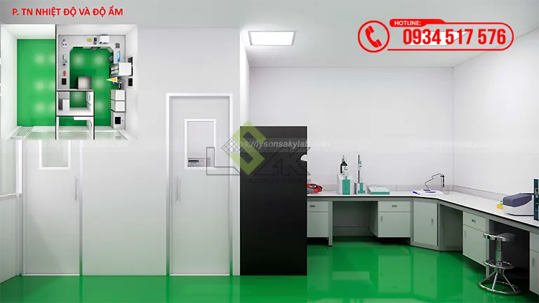 Thiết kế phòng lab QC Công ty TNHH Hisheng Luggage And Garment Accessory