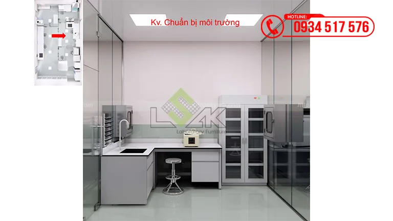 Thiết kế phòng lab vi sinh Trường Đại học Quy Nhơn