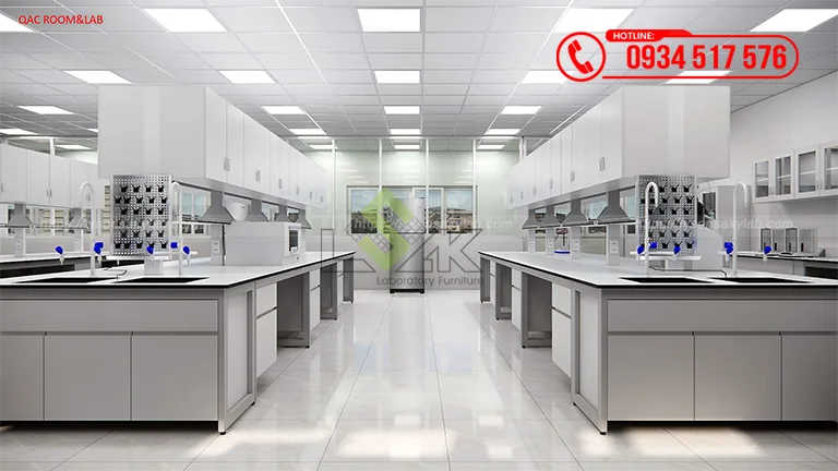 Thiết kế phòng lab QA, QC Nhà máy sữa Công ty Cổ phần Sữa Đà Lạt (Dalatmilk) giai đoạn 2