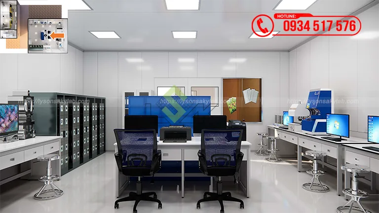 Thiết kế phòng lab Nhà máy Công ty TNHH Trelleborg Sealing Solutions Việt Nam