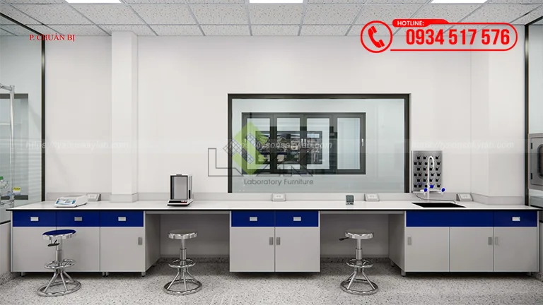 Thiết kế phòng lab QC Nhà máy chế biến sữa Công ty Cổ phần Sữa Thông Thuận