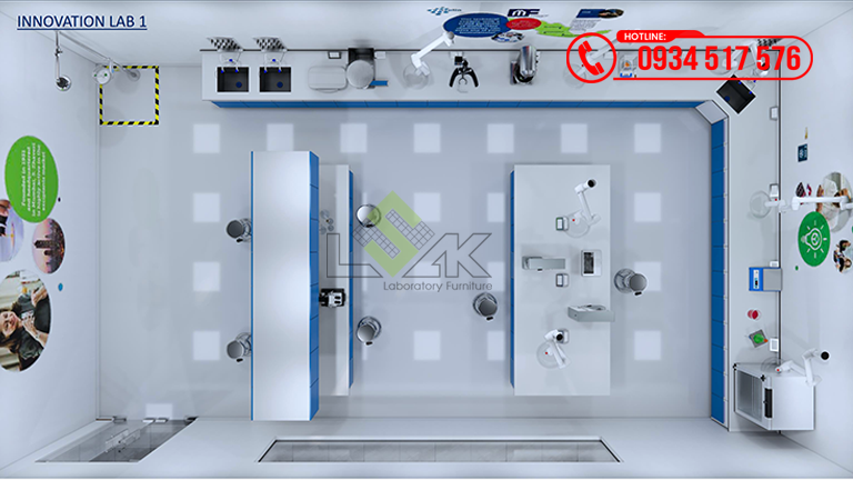 Thiết kế phòng thí nghiệm tối ưu hóa quy trình làm việc