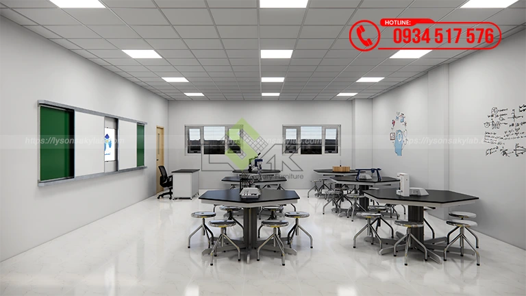 Thiết kế phòng thực hành thí nghiệm khoa học môn Lý - Hóa - Sinh - Công nghệ Trường liên cấp B.School