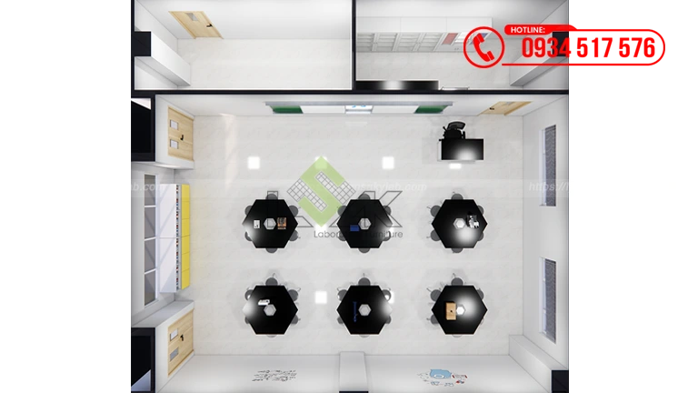 Thiết kế phòng thực hành thí nghiệm khoa học môn Lý - Hóa - Sinh - Công nghệ Trường liên cấp B.School
