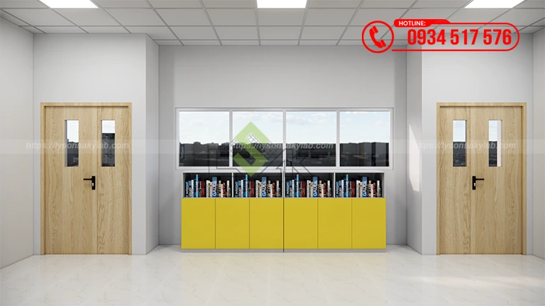 Thiết kế phòng thực hành thí nghiệm khoa học môn Lý - Hóa - Sinh - Công nghệ Trường liên cấp B.School