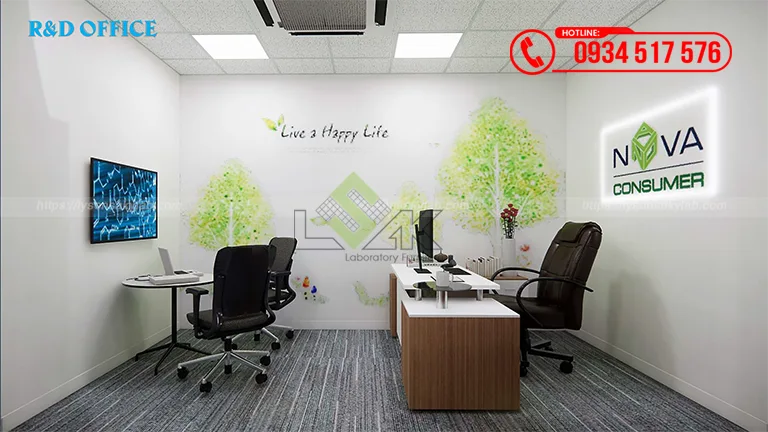 Thiết kế thất phòng lab R&D Nova Consumer Group