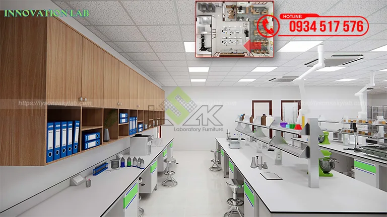 Thiết kế thất phòng lab R&D Nova Consumer Group