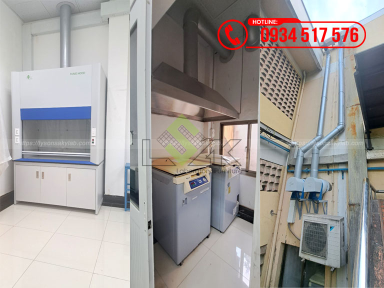 Thi công nội thất phòng lab Công ty TNHH Uni-President Việt Nam