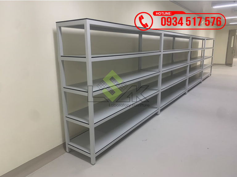 Kệ lưu mẫu phòng thí nghiệm, kệ lưu kho phòng thí nghiệm, kệ sắt sử dụng trong kho lưu trữ nguyên liệu vật tư tiêu hao
