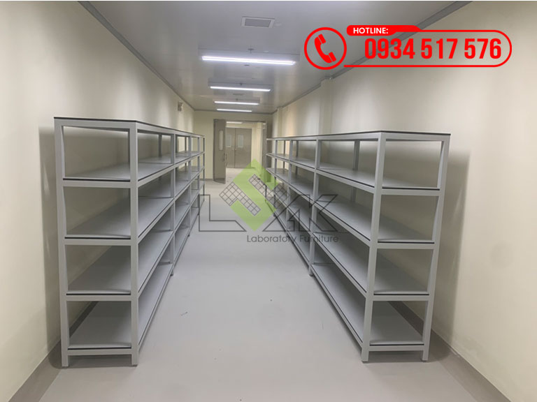 Kệ lưu mẫu phòng thí nghiệm, kệ lưu kho phòng thí nghiệm, kệ sắt sử dụng trong kho lưu trữ nguyên liệu vật tư tiêu hao