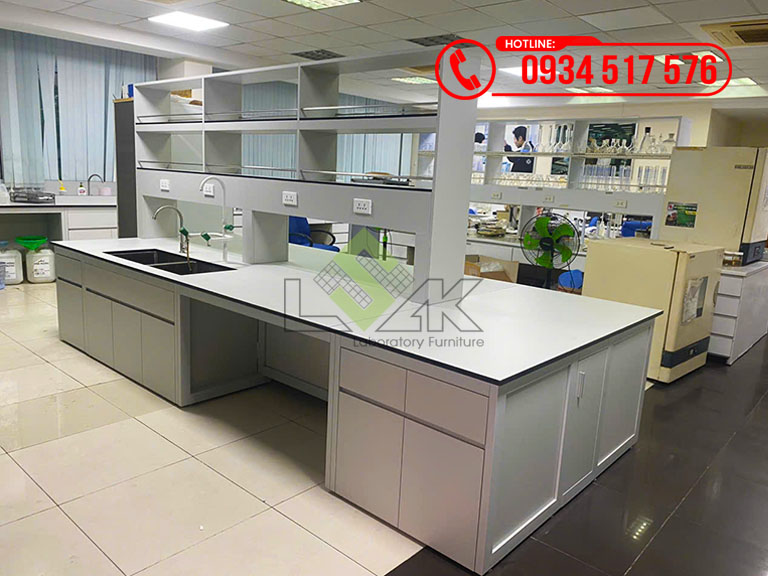 Thi công nội thất phòng lab dầu nhớt công nghiệp Công ty TNHH Buhmwoo Vina