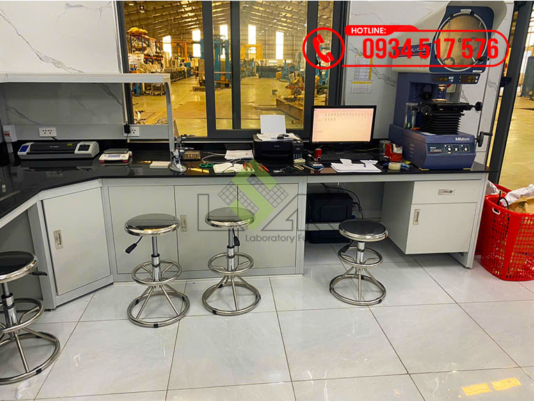 Thi công nội thất phòng lab Công ty TNHH MTV Cadivi Đồng Nai