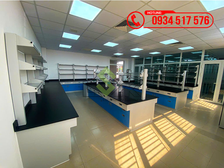 Thi công nội thất phòng lab Công nghệ Tế bào Trường Đại học Duy Tân