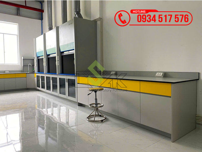 Thi công nội thất phòng lab nhà máy sản xuất bột màu huỳnh quang Công ty TNHH Công Nghệ Vicome (Việt Nam)