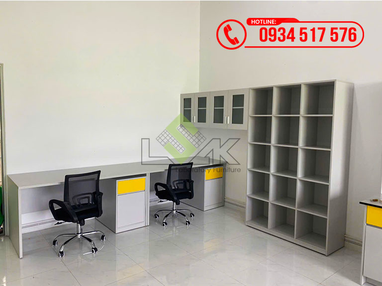 Thi công nội thất phòng lab nhà máy sản xuất bột màu huỳnh quang Công ty TNHH Công Nghệ Vicome (Việt Nam)