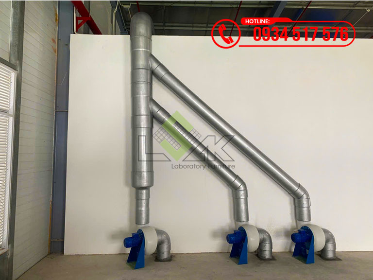 Thi công nội thất phòng lab nhà máy sản xuất bột màu huỳnh quang Công ty TNHH Công Nghệ Vicome (Việt Nam)