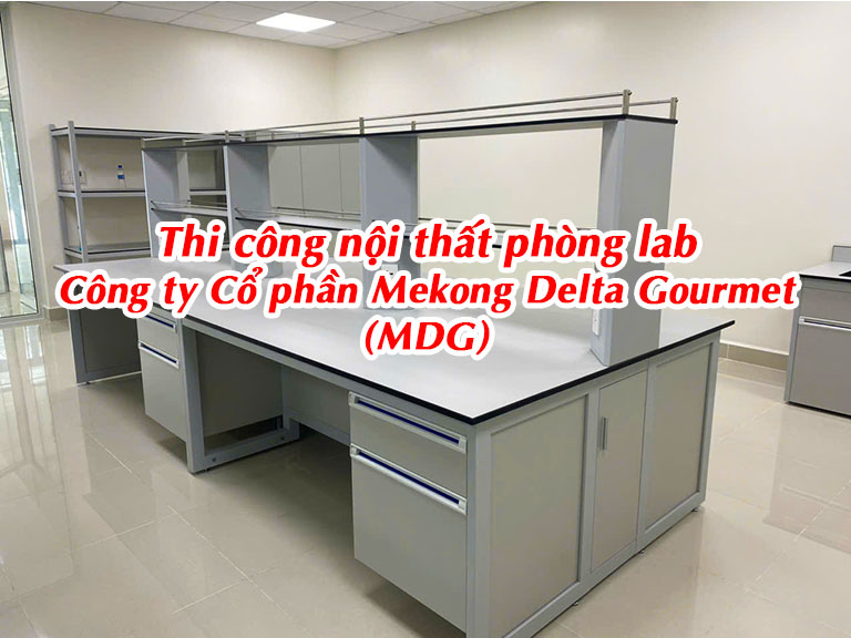 Thi công nội thất phòng lab Công ty Cổ phần Mekong Delta Gourmet (MDG)