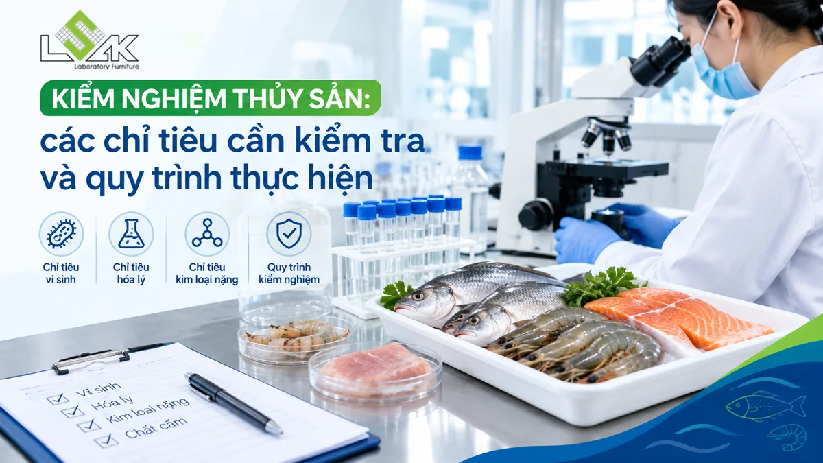 Kiểm nghiệm thủy sản: các chỉ tiêu cần kiểm tra và quy trình thực hiện